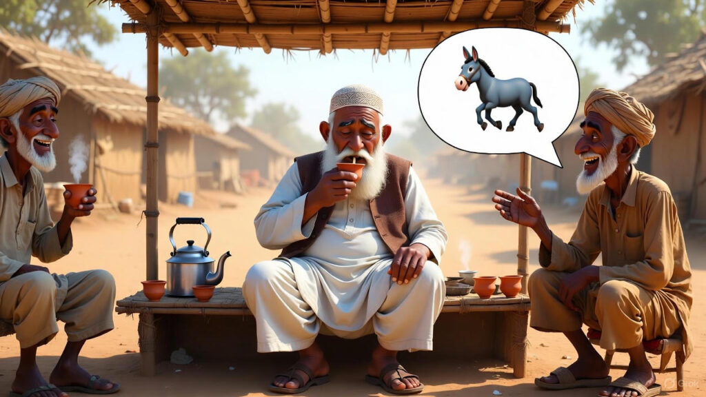 Mulla at the Tea Shop, Teased by Friends