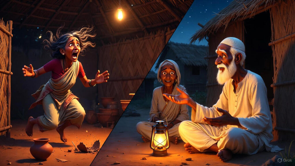 Wife's Reaction to Small Frights and Mulla's Decision