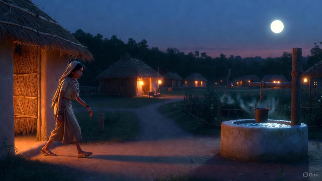 Wife Ventures to the Garden and Hears the Well Noise