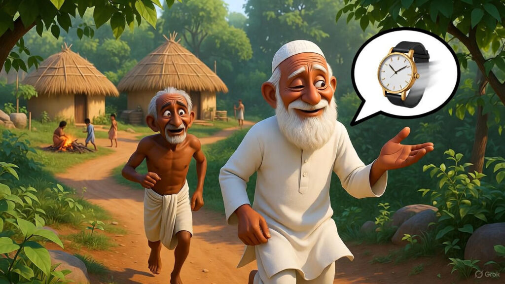 Friend persists; Mulla explains about the wristwatch
