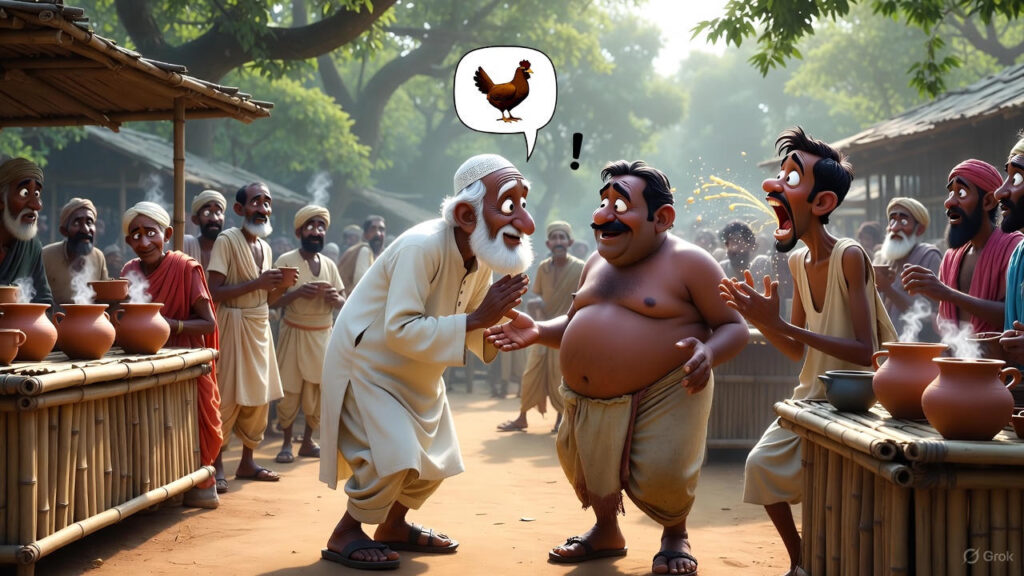  Mulla Accusing the Thief of Stealing All Chickens