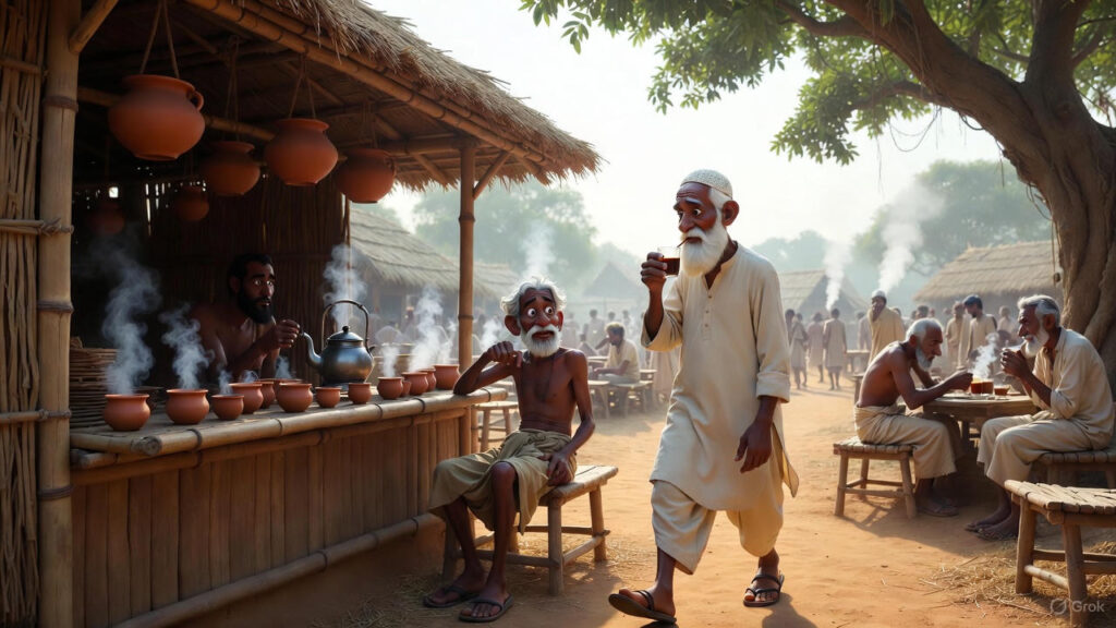 Morning at the Tea Stall, Spotting the Thief