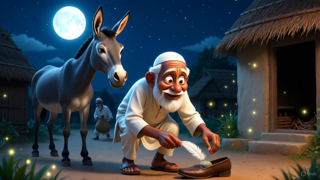 Placing the Feather in the Shoe