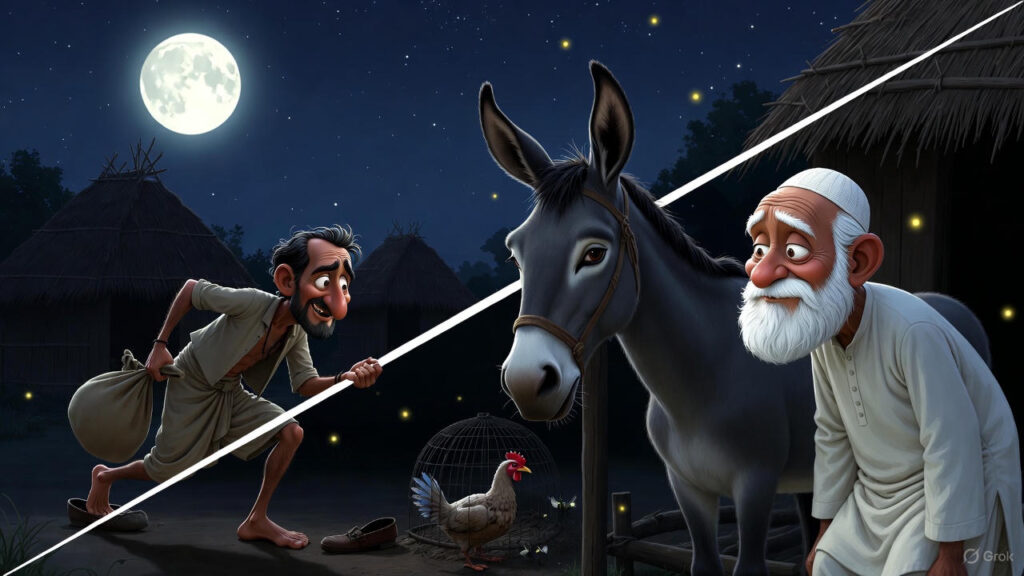 Hiding at Night and Spotting the Thief