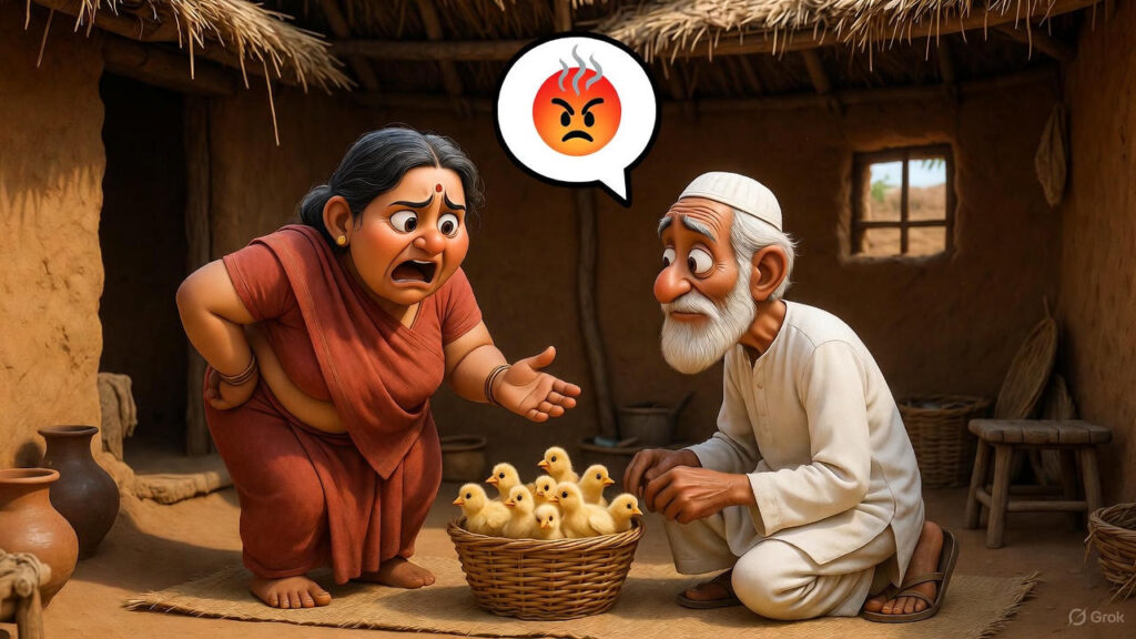 Mulla Building the Coop and Starting to Raise the Chicks