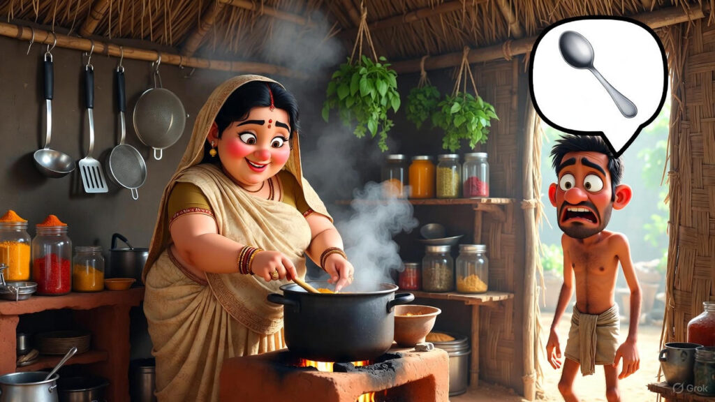 Thief Questions Wife About Cooking