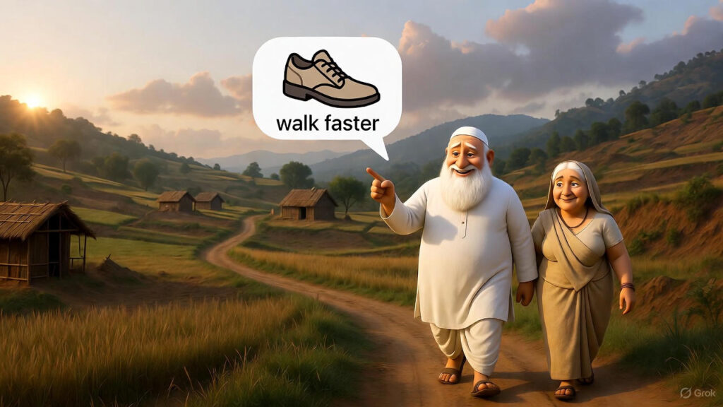 Sun Setting, Long Path