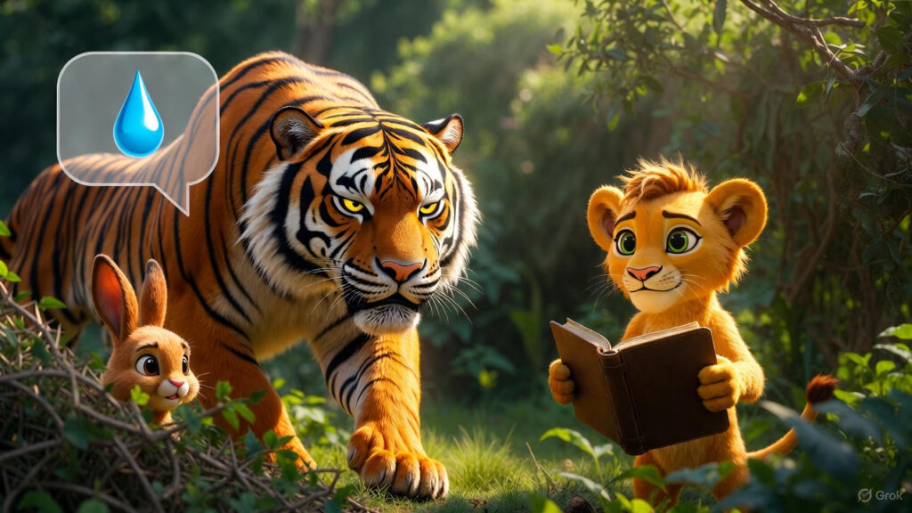 The Frustrated Tiger and Clever Rabbit Arrival at the Yellow Forest