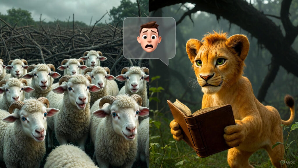  The Huddled Sheep Flock