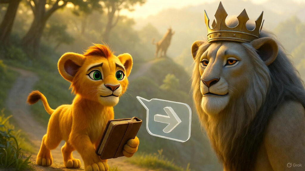 The Cub Sets Off Confidently