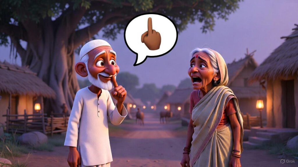 Mulla Reminds Her of the Silence Rule