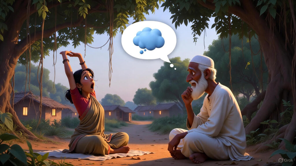 Wife Wakes and Asks What He's Thinking