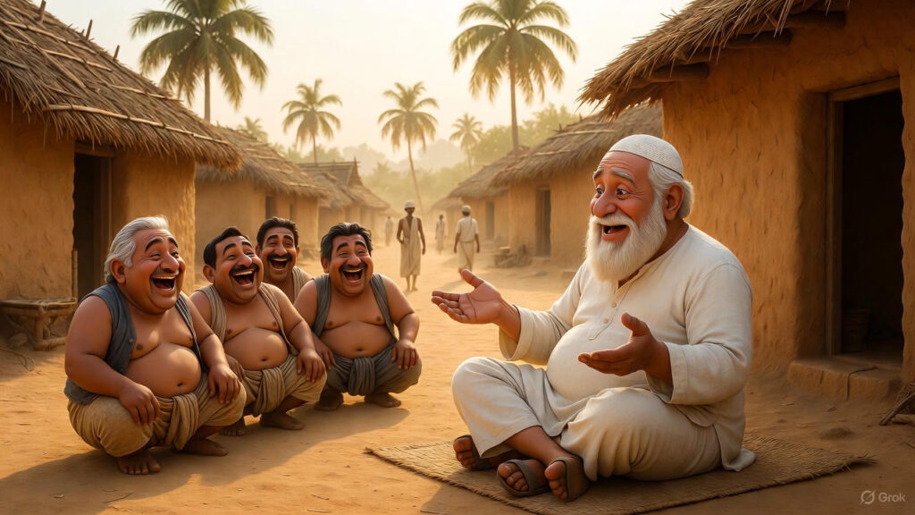 Mulla's Many Friends Appreciating His Wit