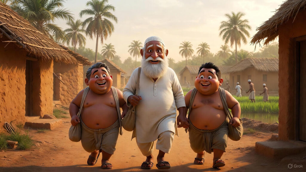  Discovering the Watermelon Vine Mulla Going to Market with Friends