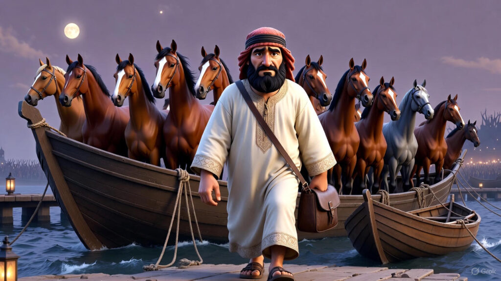 The Defeated Trader's Departure