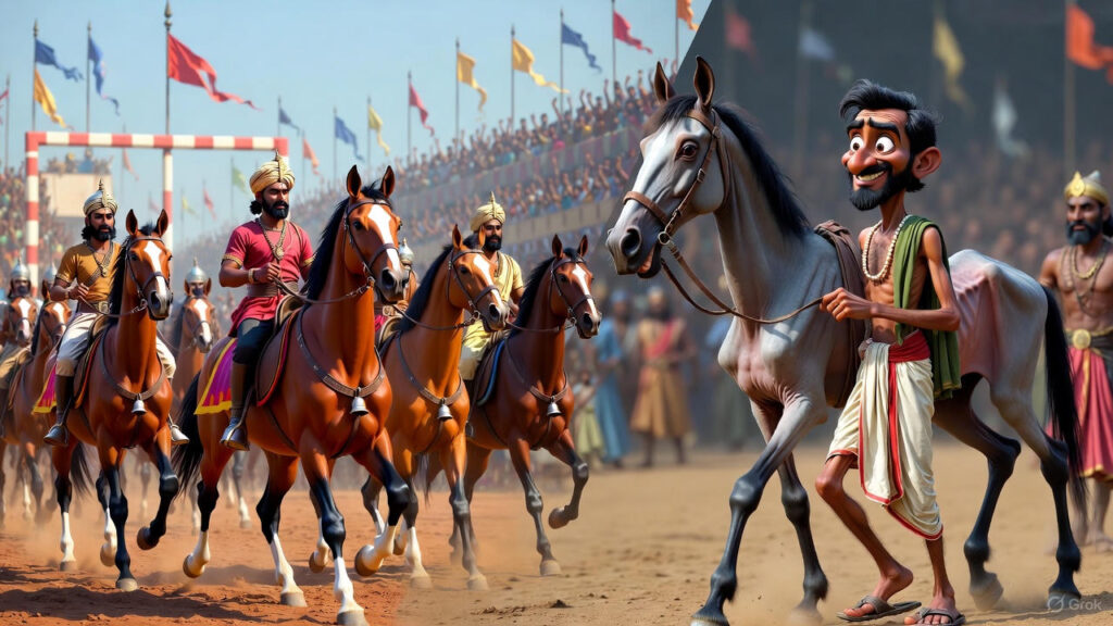  The Humorous Entrance on Race Day