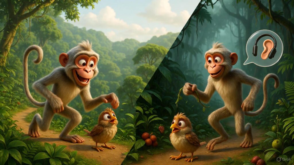 The Monkey's Chuckle and Journey to the Interior