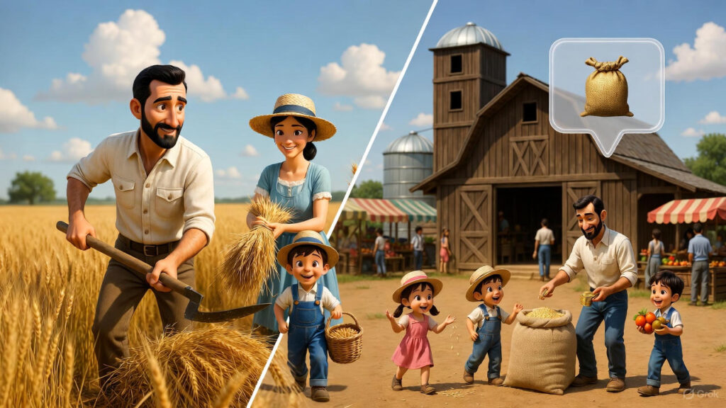 Harvesting and Storing Grains