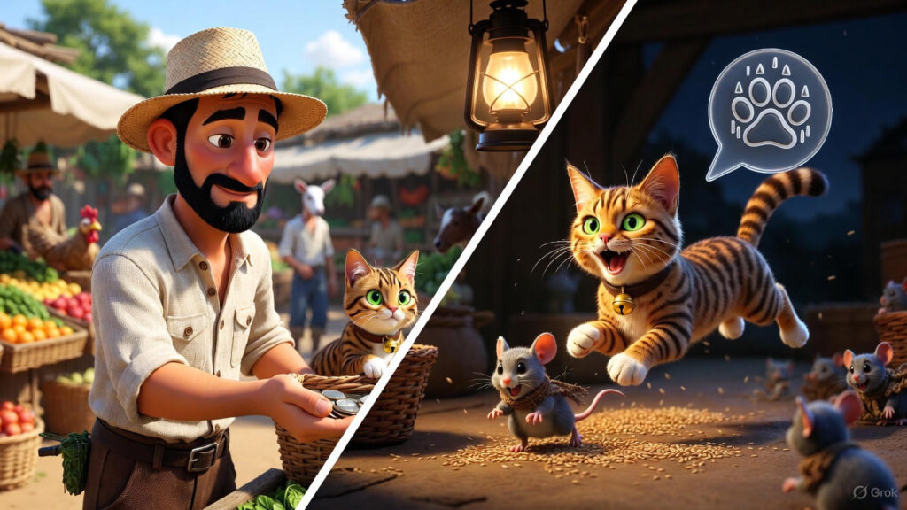 Buying the Cat and the Cat's First Hunt 