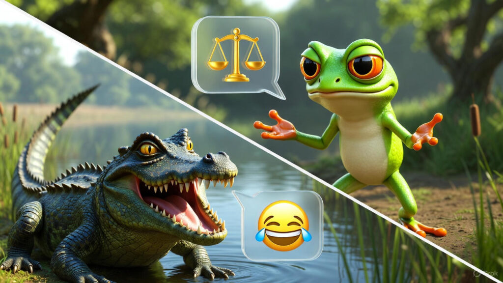 The Frog's Plea and the Crocodile's Mockery