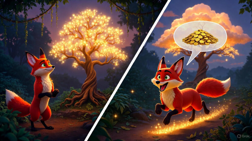 The Fox's Greedy Wish
